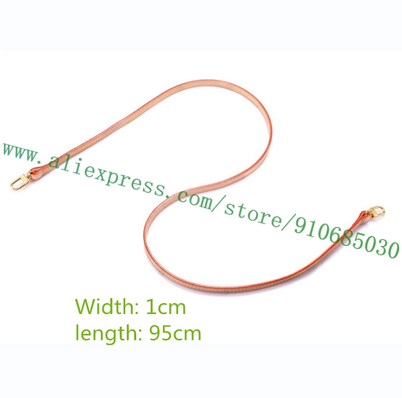 Real Vachetta Patina Cowhide Leather Shoulder Strap Carry Belt For Designer Women Handbag Lady Bag Purse non-adjustable