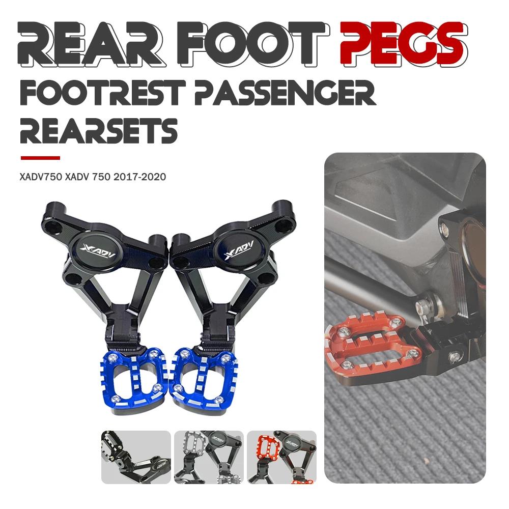 

Adjustable Rear Foot Pegs Footrest Passenger Rearsets 2017 2018 2019 2020 For HONDA X-ADV XADV750 XADV 750 Motorcycle Accessorie