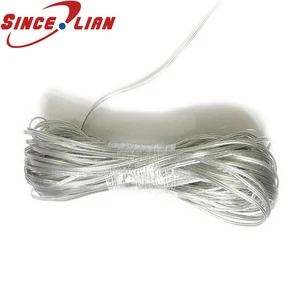 Прозрачный кабель 26AWG UL2468, 30 м50 м, ПВХ, Луженый, без изоляции, двойной серебристый кабель, медный провод, аудиокабель, кабель динамика