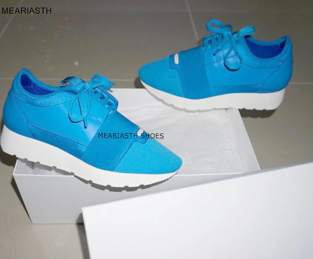 

2022 Genuine Leather Famous Brand Men sneakers Fashion Shoes Flats Nude Black Mesh Leather Lace Up Trainer women Casual Shoes