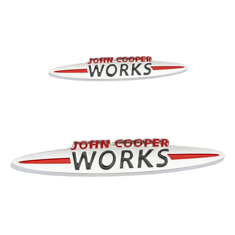 

Cae 3D Metal John Cooper Works Badge Emblem Decals Stickers For Mini Cooper JCW S R50 R53 R55 R56 R57 R60 R61 F54 F55 F56 F60