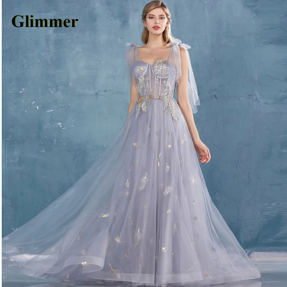 

Glimmer Pastrol Evening Dress Bow Lace Up Formal Prom Gowns Dropping Shipping Vestidos De Fiesta Abendkleider Robe Ball Stretch