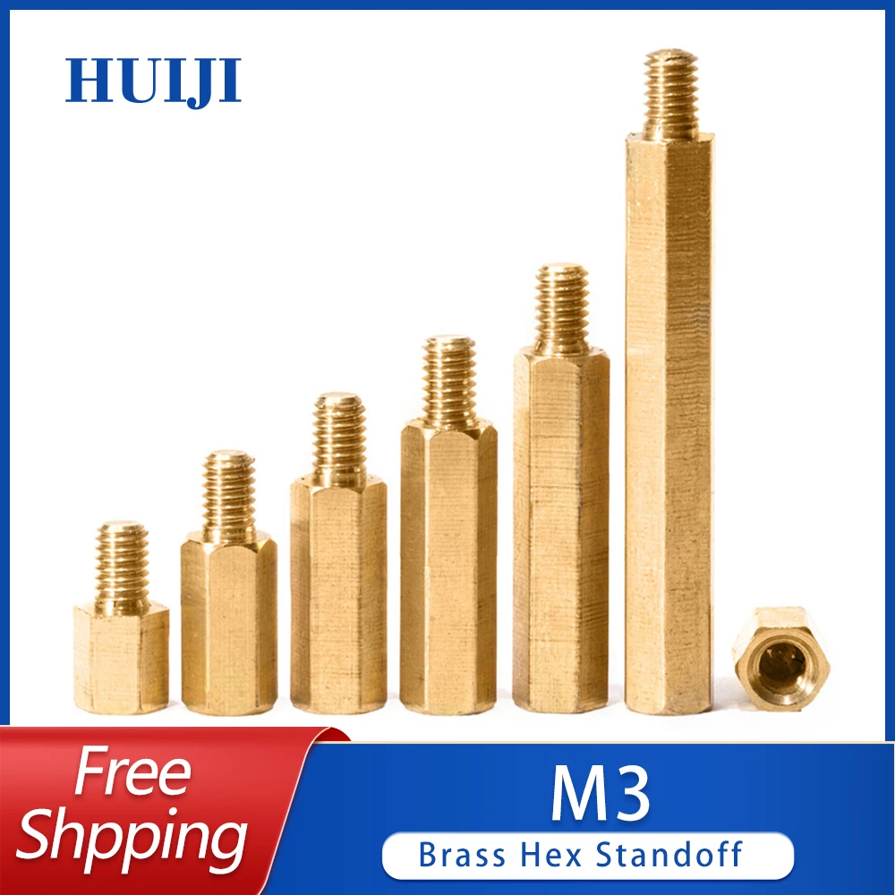 

5/30pcs Hex Brass Standoff Hexagon Male Female PCB Motherboard Spacer M3