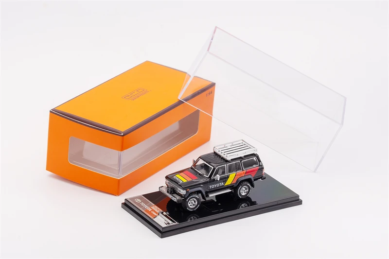

GCD 1:64 Toyota Land патруль LC60 LHD TRD серая модель автомобиля