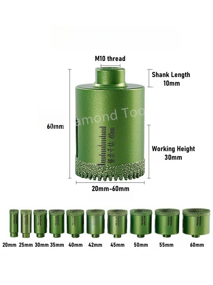 1 шт. зубчатый Открыватель отверстий для сухого сверления мрамора бетона плитки