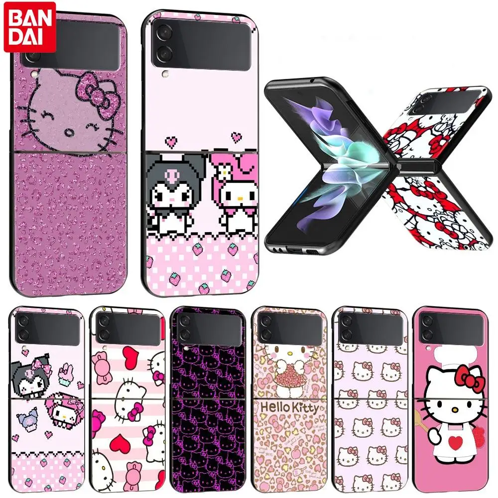 Милый чехол Hello Kitty для Samsung Galaxy z flip Z Flip3 пластиковый Flip 3 |