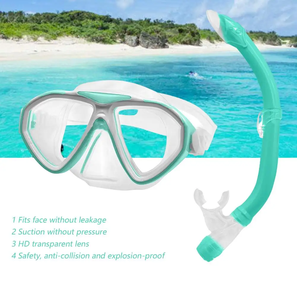 

Противоударный полусухой комплект для подводного плавания для подростков герметичная Hd Прозрачная Маска для дайвинга Набор для начинающи...