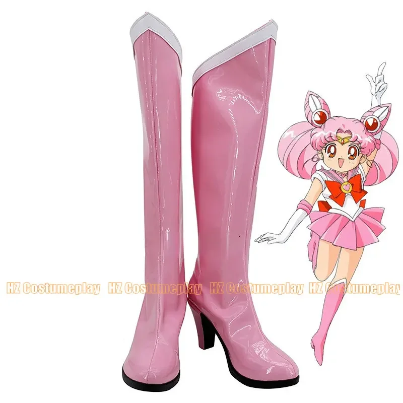Фото Moon Chibiusa аниме на заказ сапоги на высоком каблуке для косплея обувь №1