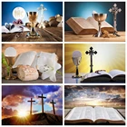 Фон для фотосъемки с изображением святого Грааля, деревянного ребенка, первого причастия, дня рождения