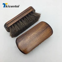 wooden handle horsehair cleaning brush multi use for leather shoes bag coat car seat dust removal household cleaning