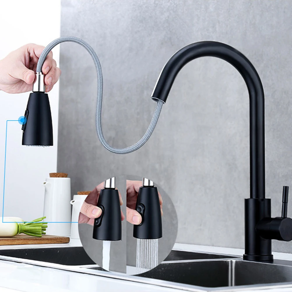

Kitchen Pull-Out Telescopic Cold And Hot Random Pulling Faucet Sink Dishwasher Basin Mixing Valve