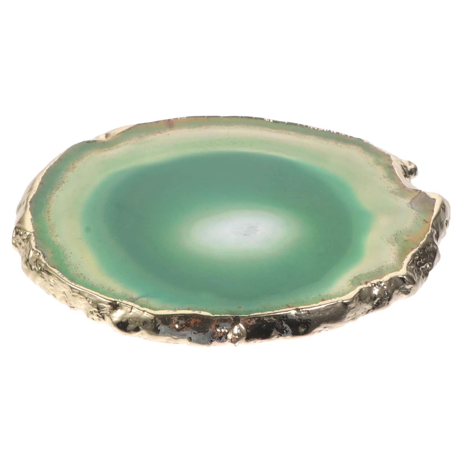 

Agate Slice Adornment Natural Stone Cup Mat Anti-scald Cup Cushion Home Decor