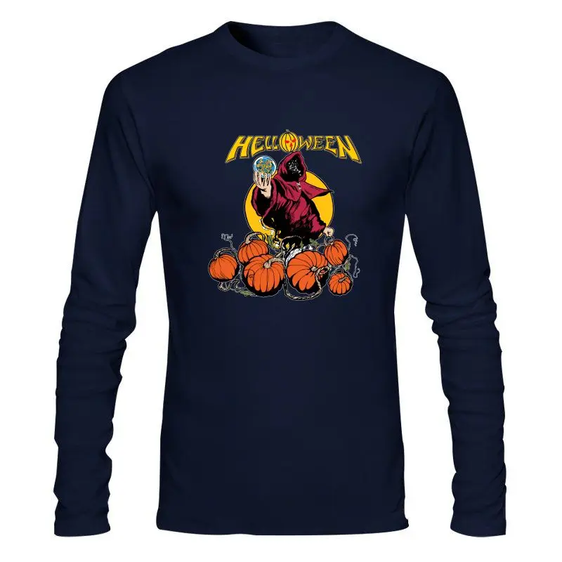 

Man Clothing New Helloween Band Vintage T-Shirt Men Black S-3Xl Gifts Halloween Day Hip-Hop
