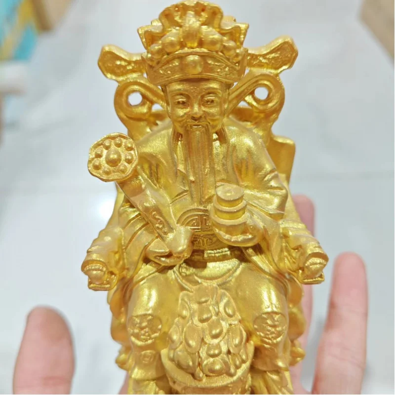 Оптовая продажа антикварное украшение из смолы Бог богатства бизнес Ruyi источник