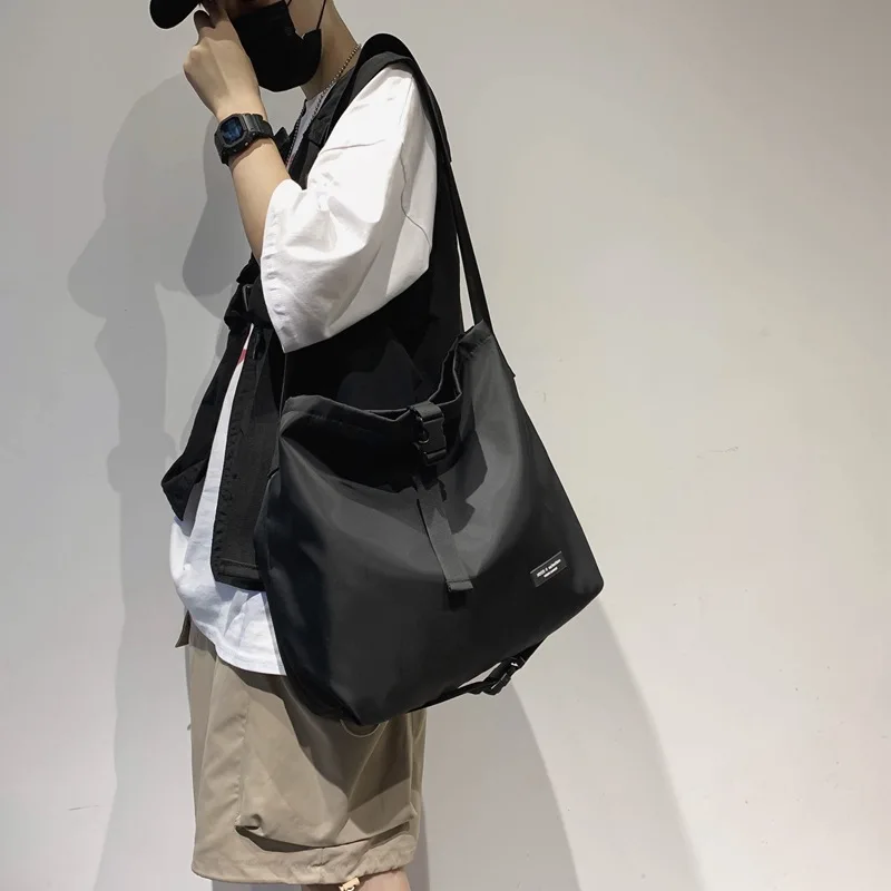 

Neuter cool wind tide ins canvas bag, han edition of the new bucket shoulder his bag