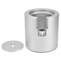 aluminum alloy coffee tamper stand round bottom large thick card slot silver coffee handle rack