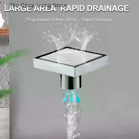 Решетка для слива HUXUAN 100*100 мм нержавеющая сталь