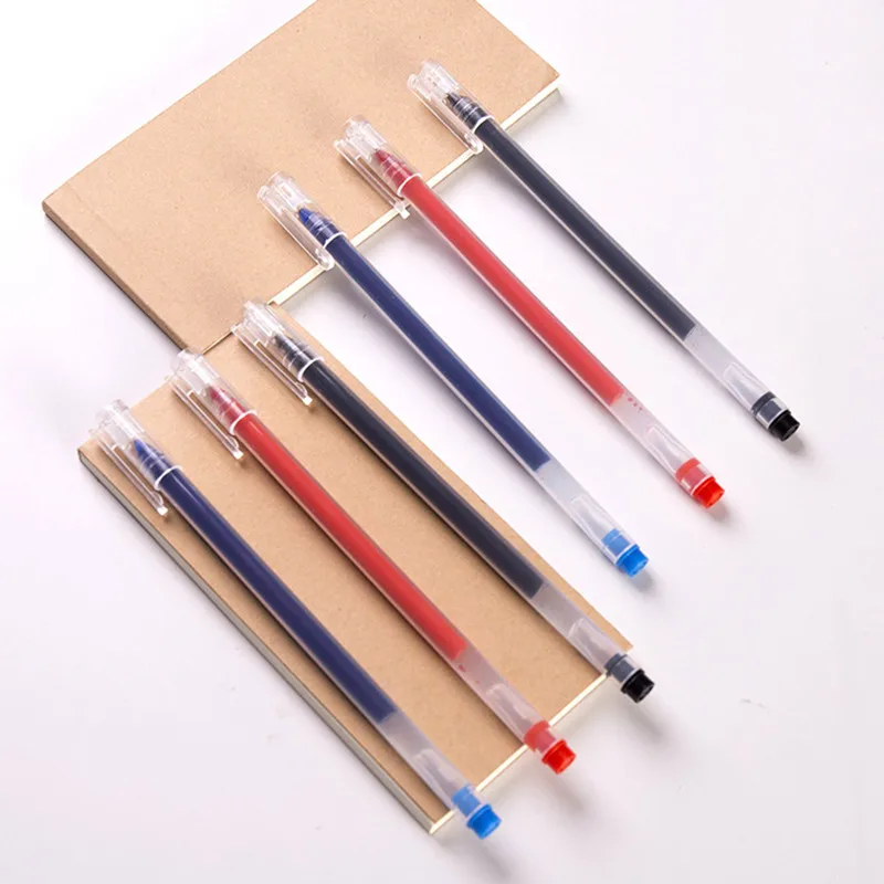 

5Pcs Exam Office Writing Pen Juneng Writing Black Blue Red 0.5mm Needle Type Signature Pen Neutral Pen