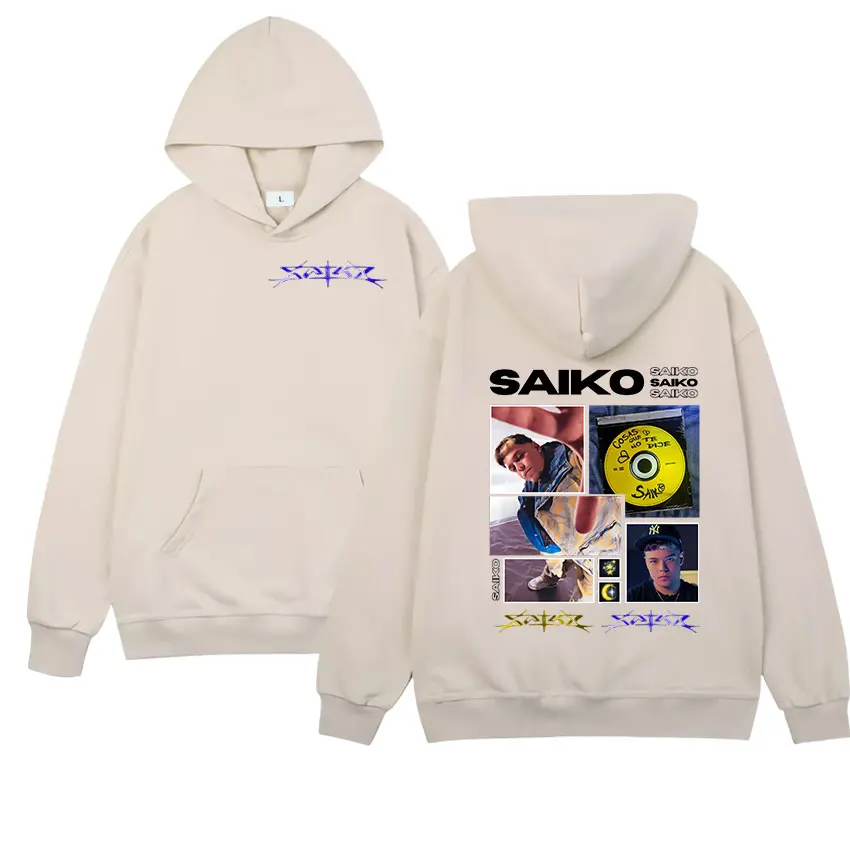 Рэпер SAIKO Tour 2025 новая толстовка с рисунком для мужчин и женщин винтажная большого
