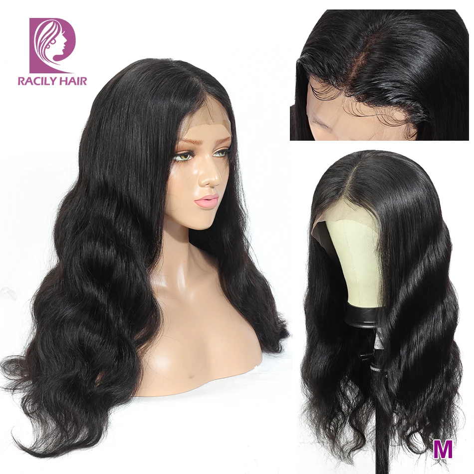 T Part Human Hair Wigs Body Wave Lace Frontal Wigs Preplucked With Baby Hair Natural Black Lace Wigs Remy Hair 13x1 T Part Wigs