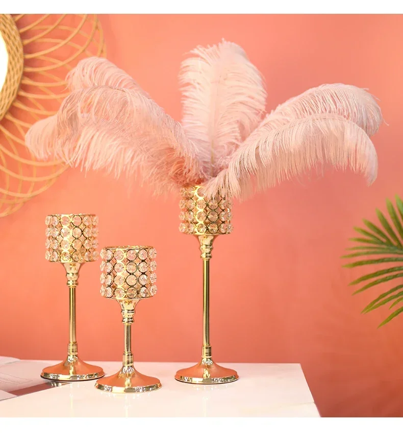 Гостиная обеденный стол Хрустальная подсвечник украшение на День святого