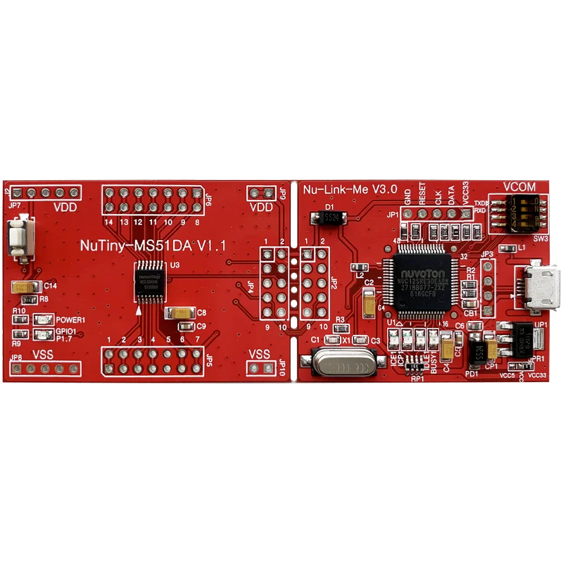 

Nuvoton new tang 8051 single chip microcomputer NuTiny-MS51DA development board