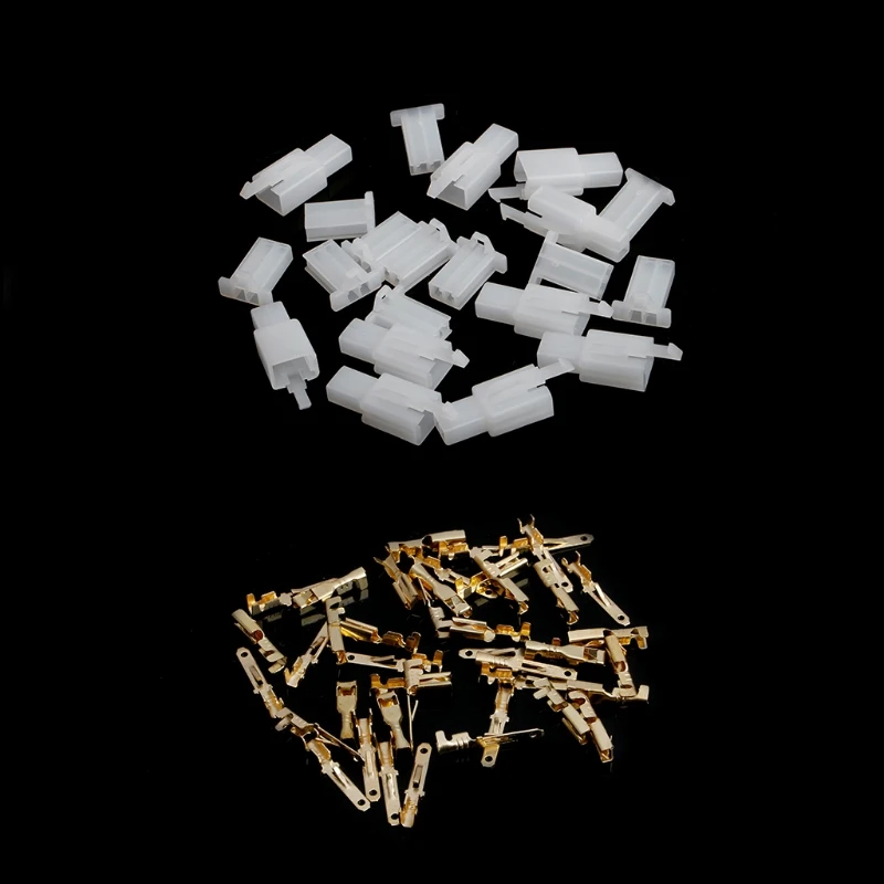 

10 Sets 2.8mm 2 Pin Electrical Wire Connector Male Female Plug+Terminal Kit For Motorcycle Car