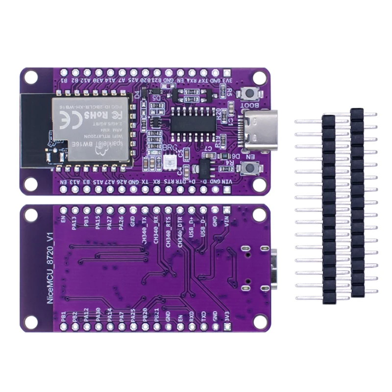 Фото RTL8720DN двухдиапазонный WiFi Bluetooth BLE модуль NICEMCU BW16 макетная плата с поддержкой arduino №4