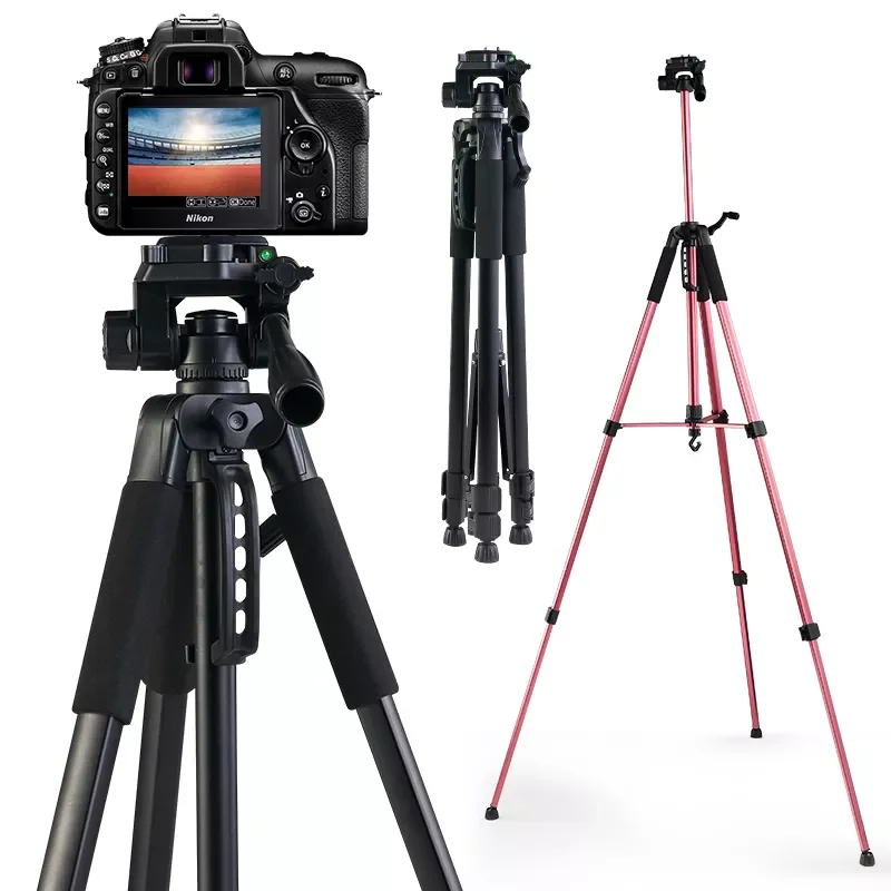 

2023 Camera Tripod Stand with Phone Holder & Carry Bag 170CM Photography Travel Tripod For Canon/Nikon//DSLR Camera
