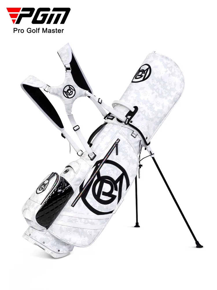 2022 New PGM Men Women Golf Stand Bags with Support Light Waterproof Whiter Camouflage PU Hold 14pcs Clubs QB120