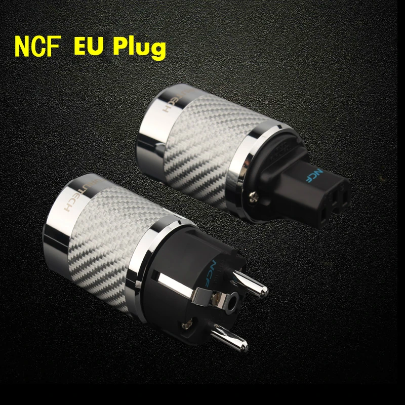 High End Furutech FI-50 NCF Nano Crystal EU/US Power Rhodium Plating Hifi Supply Plug 15A 125V /10A 250V AC
