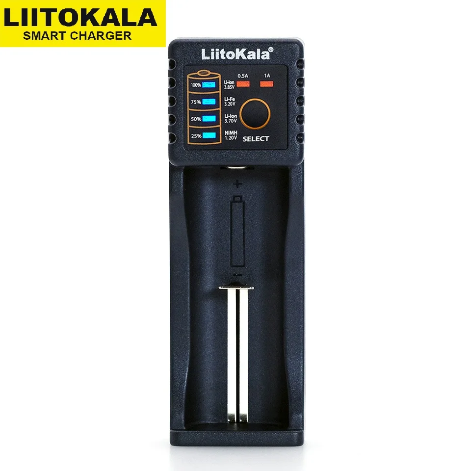 

Liitokala Lii-100B AA/AAA Rechargeable Battery Charger,1.2V 3.7V 3.2V NiMH 18650 26650 16340 10440 25500 Lithium Battery Charger