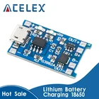 50 шт. Бесплатная доставка, 5 в 1 А, Micro USB 18650, литиевая батарея, зарядная плата, модуль зарядного устройства + Двойная функция защиты