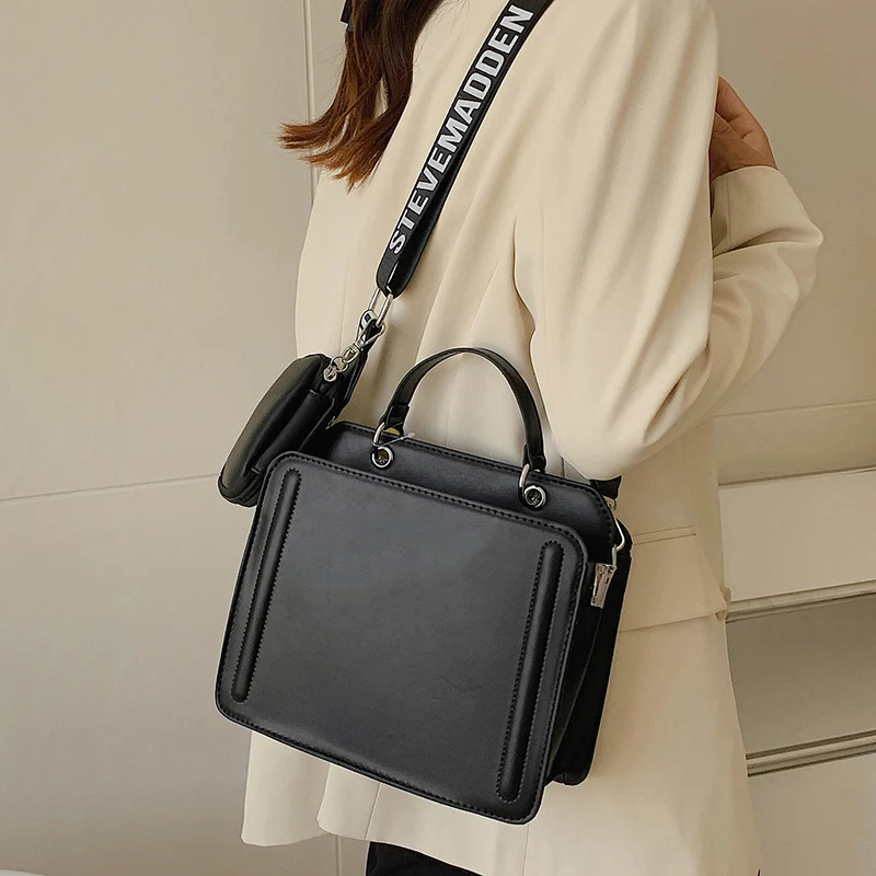 PU Handbag For Women 2023 Summer Lady's  Magnetic Button and Zipper Shoulder Bag Women's Luxury Crossbody Bag For Women Fashion