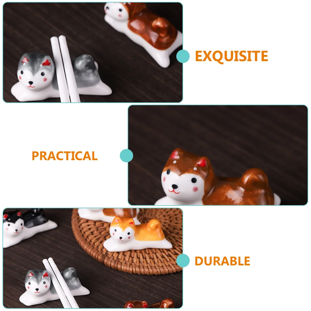 Держатель для палочек еды подставка ложки керамическая кухонная утварь собак