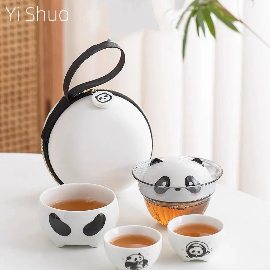 Дорожный чайный набор с одной чашкой и тремя наполнителями семейный уличный