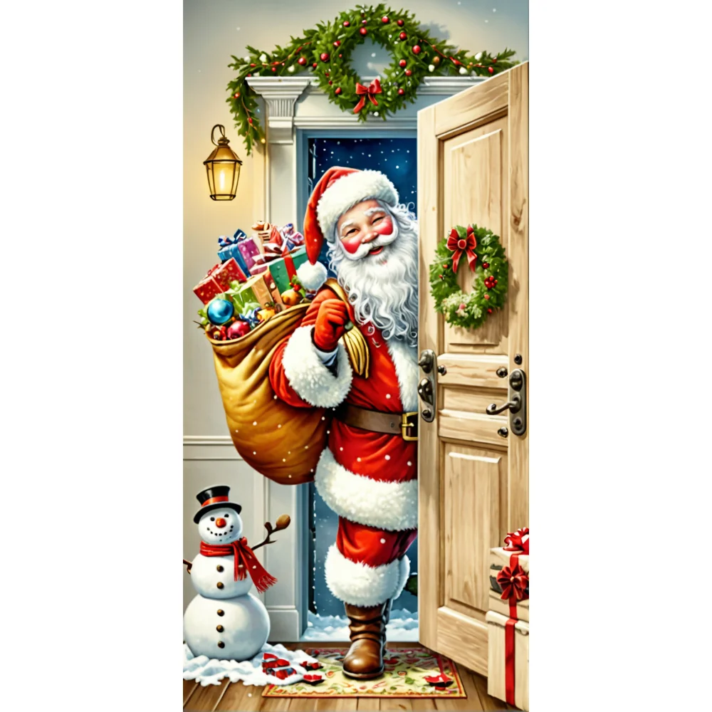 

Рождественский фон из полиэстера