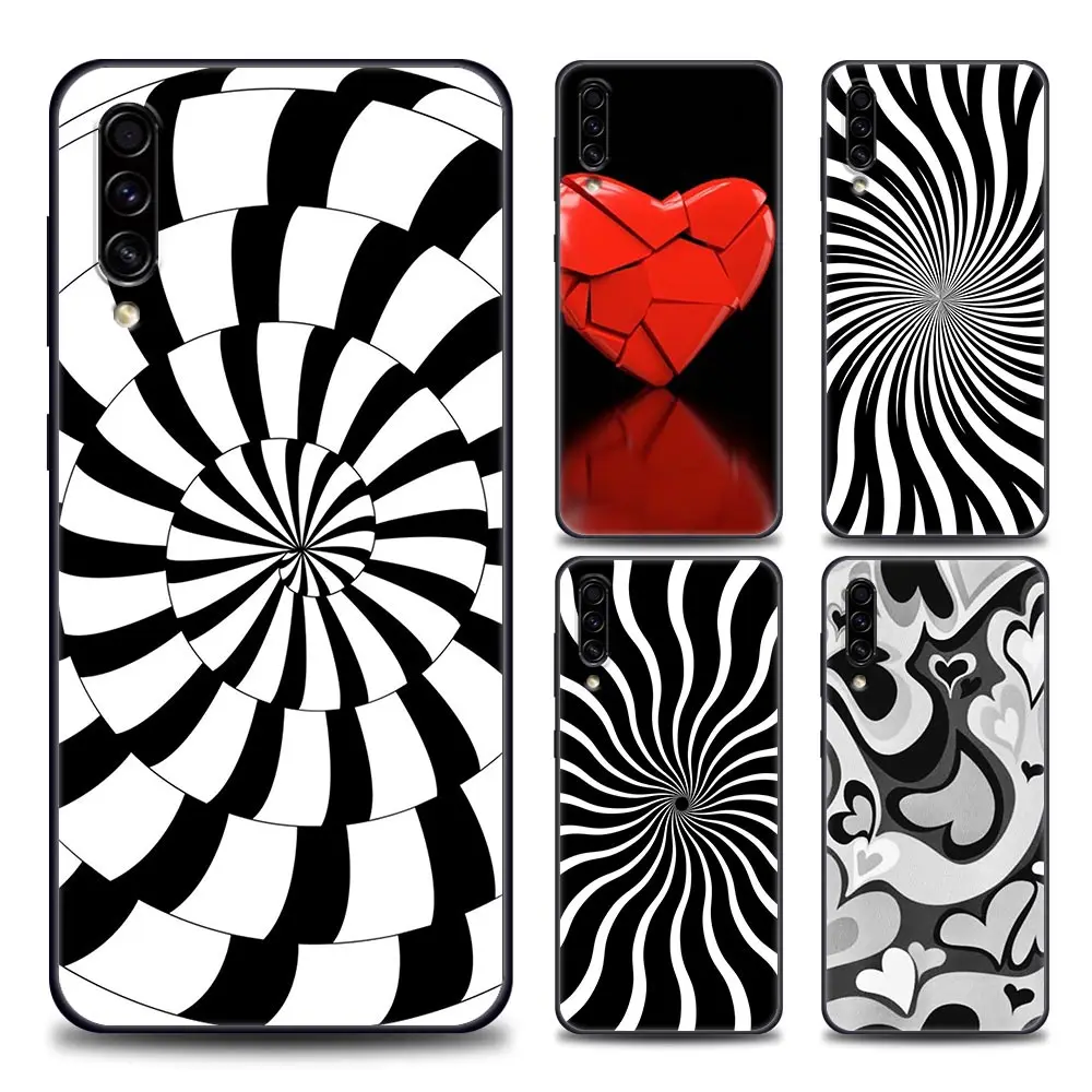 

Phone Case for Samsung A10 A20 A30 A30s A40 A50 A60 A70 A80 A90 5G A7 A8 2018 Soft Silicone Psychedelic Pattern Snail