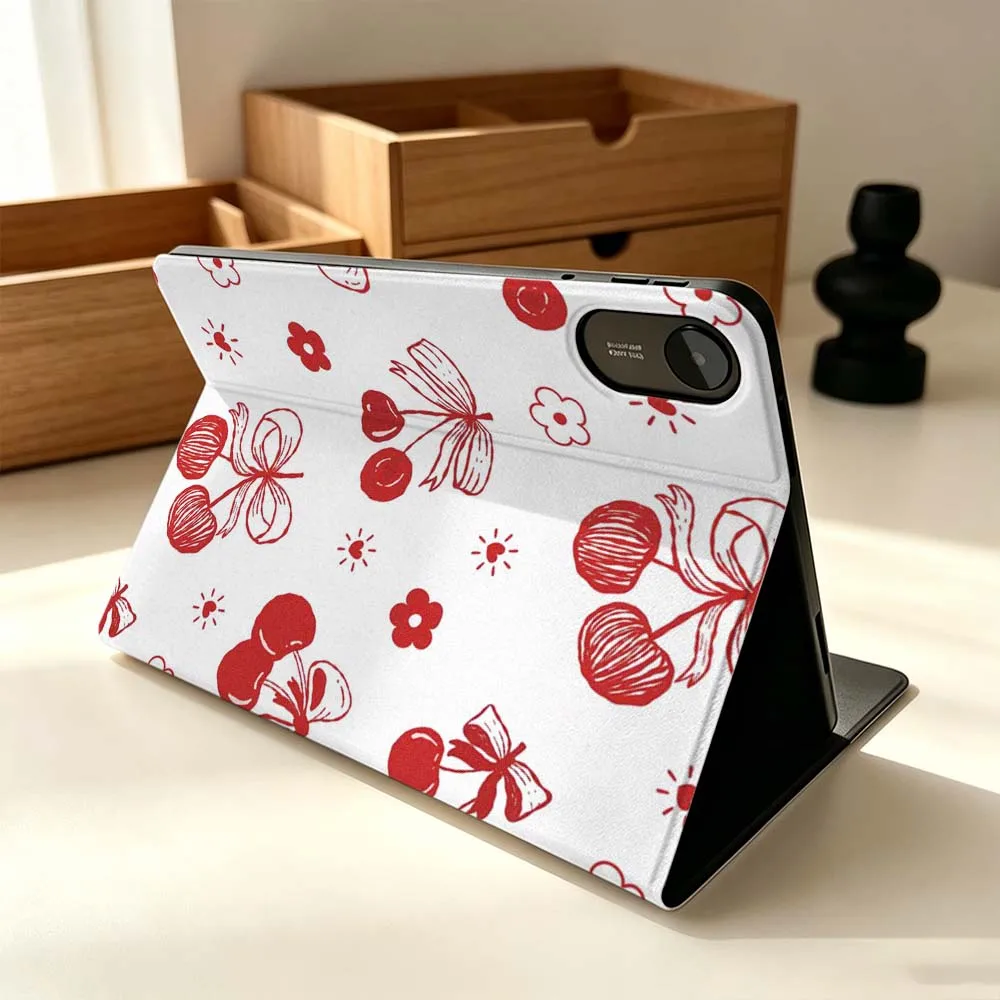 Фото Чехол для планшета Art Cherry Cartoon Beautiful для Xiaomi Mi Pad Mini 4 5 6 7 SE Pro Plus Redmi Pad 2 SE 2025 8.8 11, складной, подарок №2