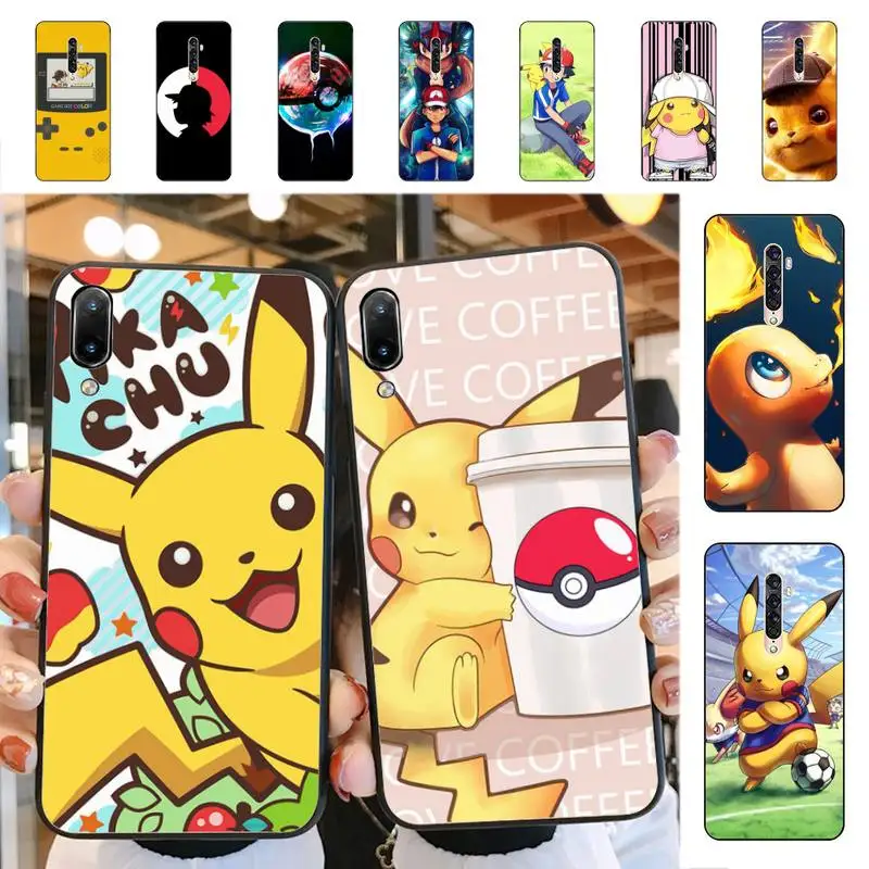 

BANDAI pokemon Pikachu Phone Case for Vivo Y91C Y11 17 19 17 67 81 Oppo A9 2020 Realme c3
