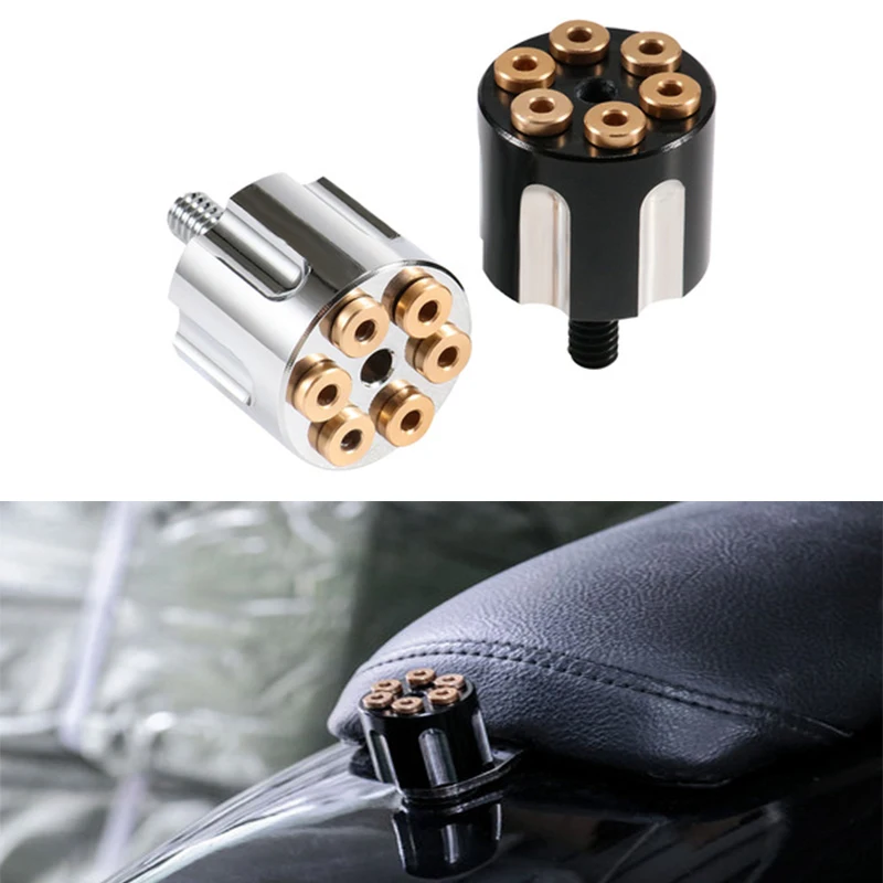 

Motorcycle 6MM Retro Black Back Seat Screw Scooter Motor Cushion Screws For Harley Sportster Wide Glide Street Bob Roadking Dyna