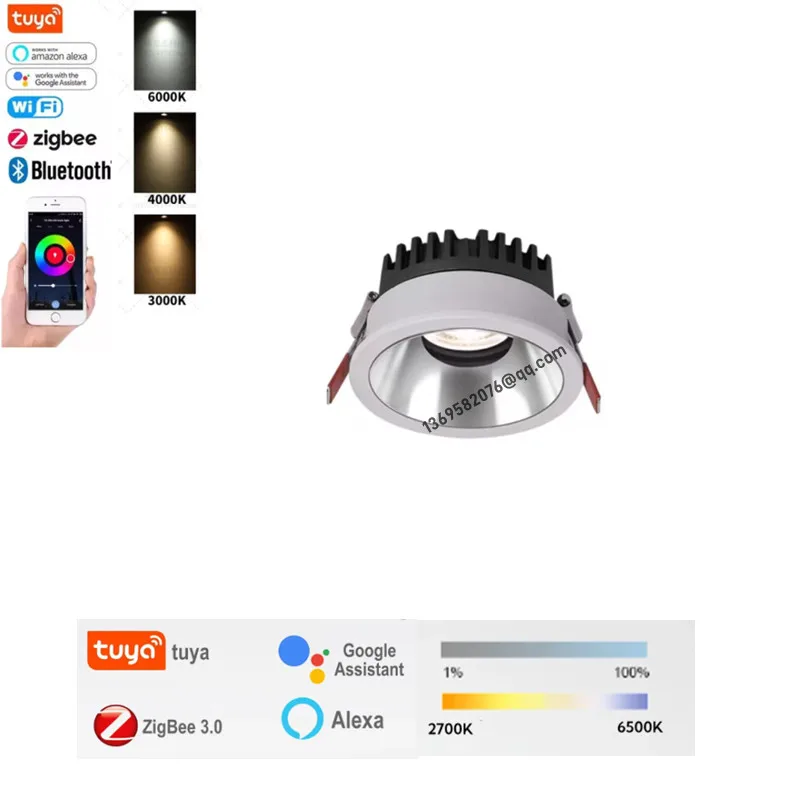 

Умный потолочный светильник IWP COB 7/10/12/15 Вт