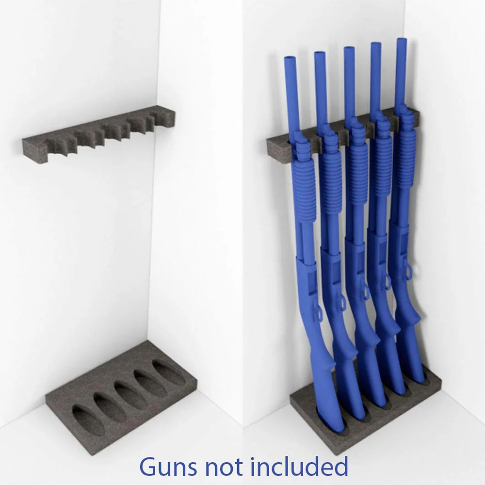 

Универсальная стойка для пистолета из пенопласта, 5 держателей, с магнитной полосой и держателем, Многофункциональная подставка для хранен...