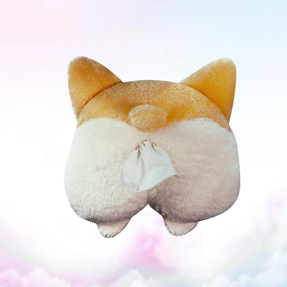 

Car Tissue Adorable Corgi Shaped Storage Bag Tissue Case Holder for Car Home