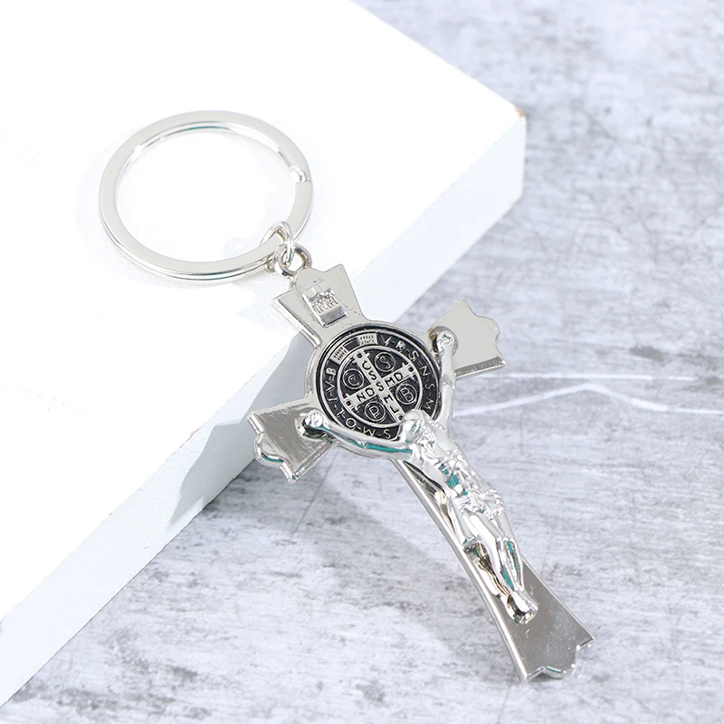 

Jesus Cross Keychains Christian Religious Beliefs Key Chain Jewelry Gift Bag Charm Car Keyring Home Worship Supplies Souvenir