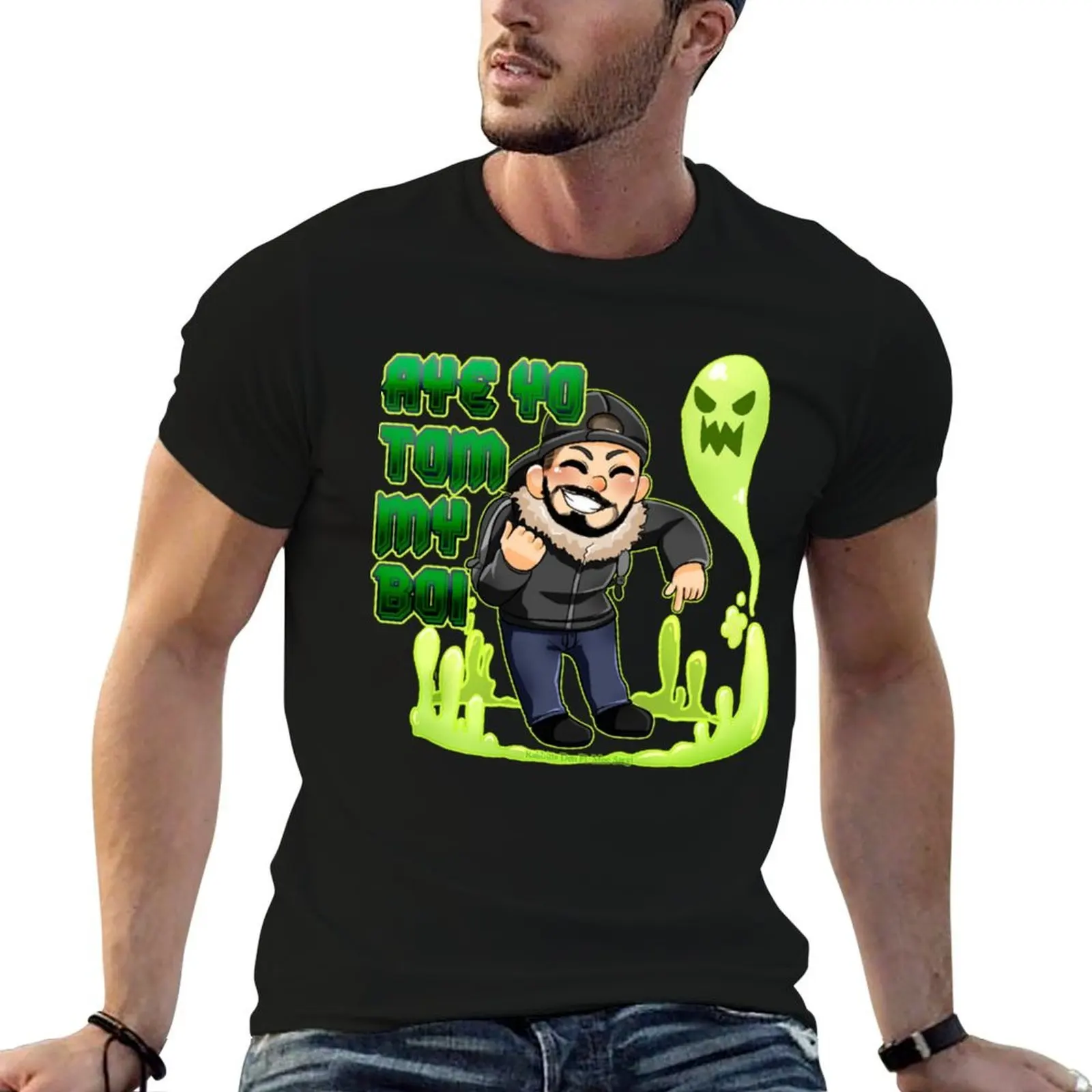 Фото AYE YO TOM MY BOI! -Moe Sargi T-Shirt High Quality Durable T-Shirt №1