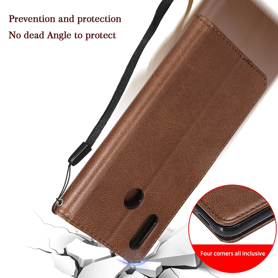 Leather Flip Wallet Case For Huawei P30 P20 Pro P10 P9 P8 Lite 2017 P Smart 2019 Honor 10 Lite 8S 8A 8C 8X 9X Pro Cover Case