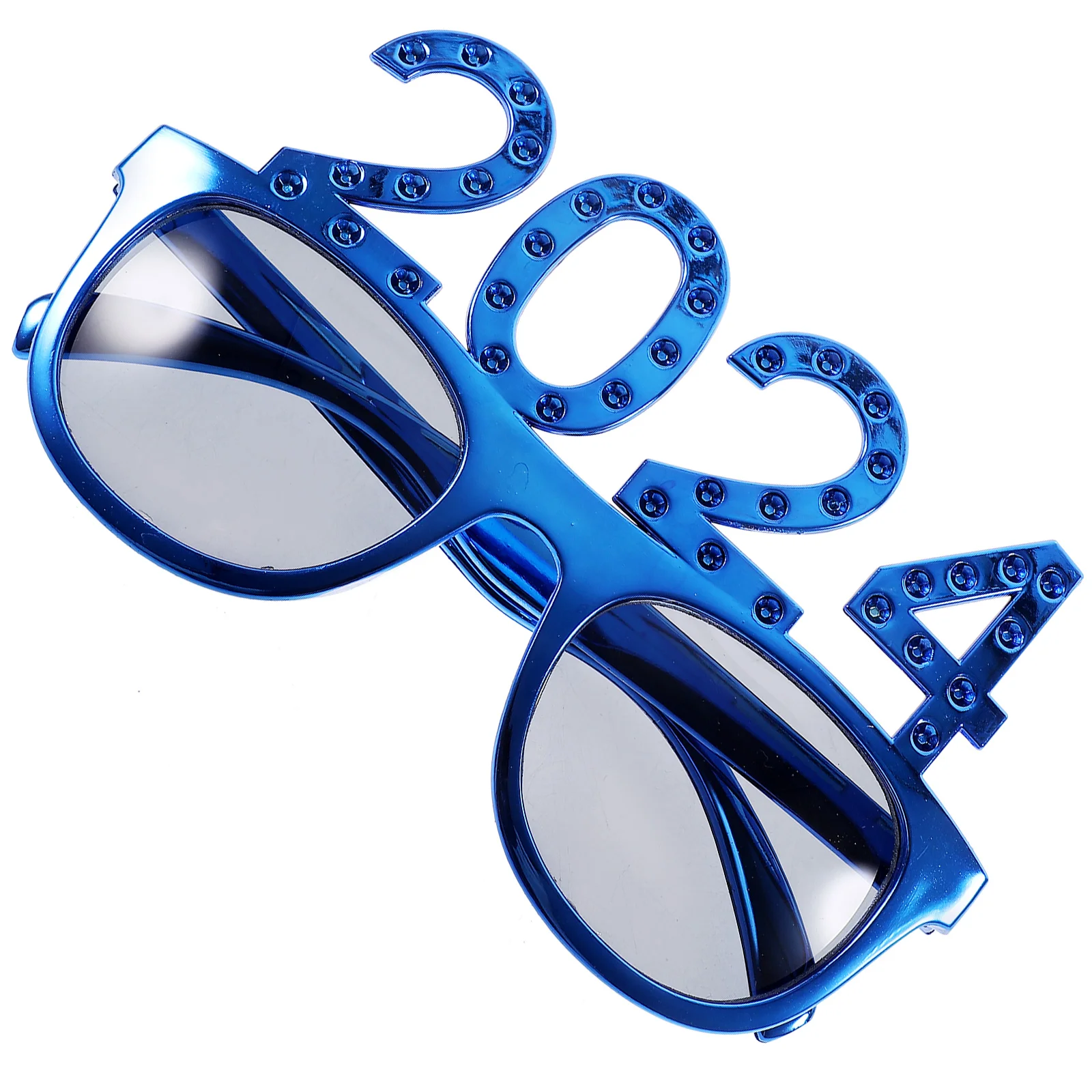 

2024 Glasses Number New Year Costume Accessory Supplies Plastic Shot Party Eyeglasses Props PC Christmas Decor