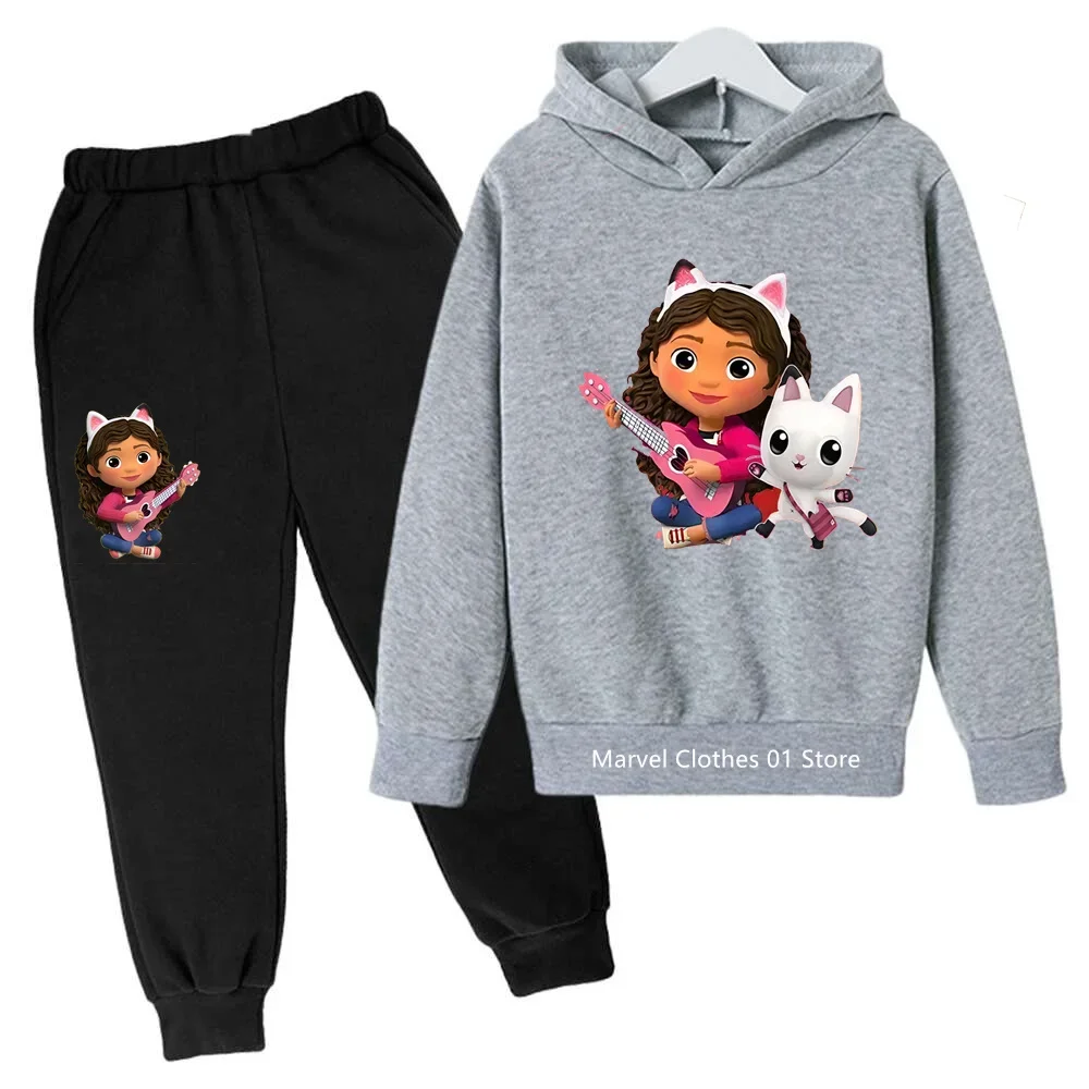 Kids Gabbys Doll House Hoodie Girls Clothes Mirabel Hoodies Pants 2pcs Sets Cute Children Costume Tracksuits