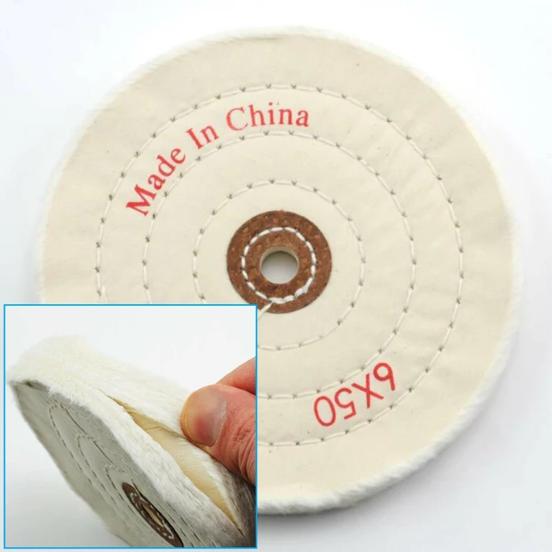 

150mm Cloth Wool Polishing Wheel Buffing Pads Cleaning Pad Power Angle Bench Grinder Tool For Polisher Polishing Disc